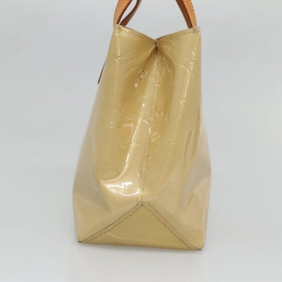 LOUIS VUITTON Monogram Vernis Reade PM Hand Bag Beige M91334 LV Auth 132527 - Picture 4 of 16